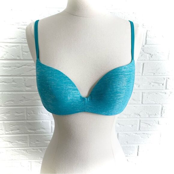 Victoria’s Secret PINK Light Lift Blue Bra Size 34C - Picture 1 of 4